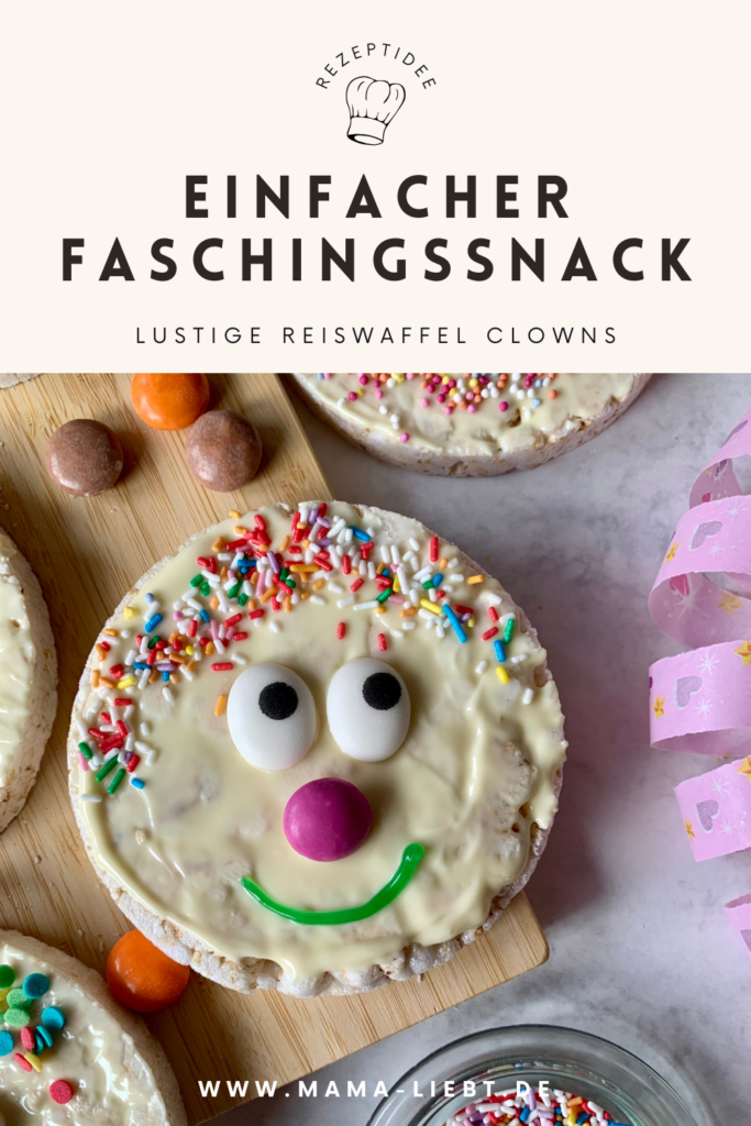 einfacher-faschingssnack-reiswaffel-clown-pinterest