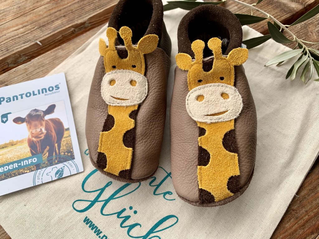 Nachhaltige Pantolinos Kinderhausschuhe aus handgefertigtem Naturleder aus deutscher Manufaktur